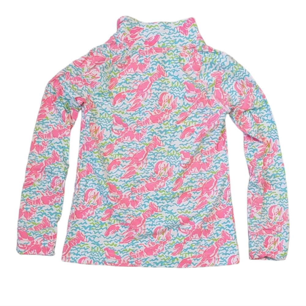 Lilly Pulitzer Captain Popover Pullover Lobstah Roll Pop-Up Small - Picture 5 of 10